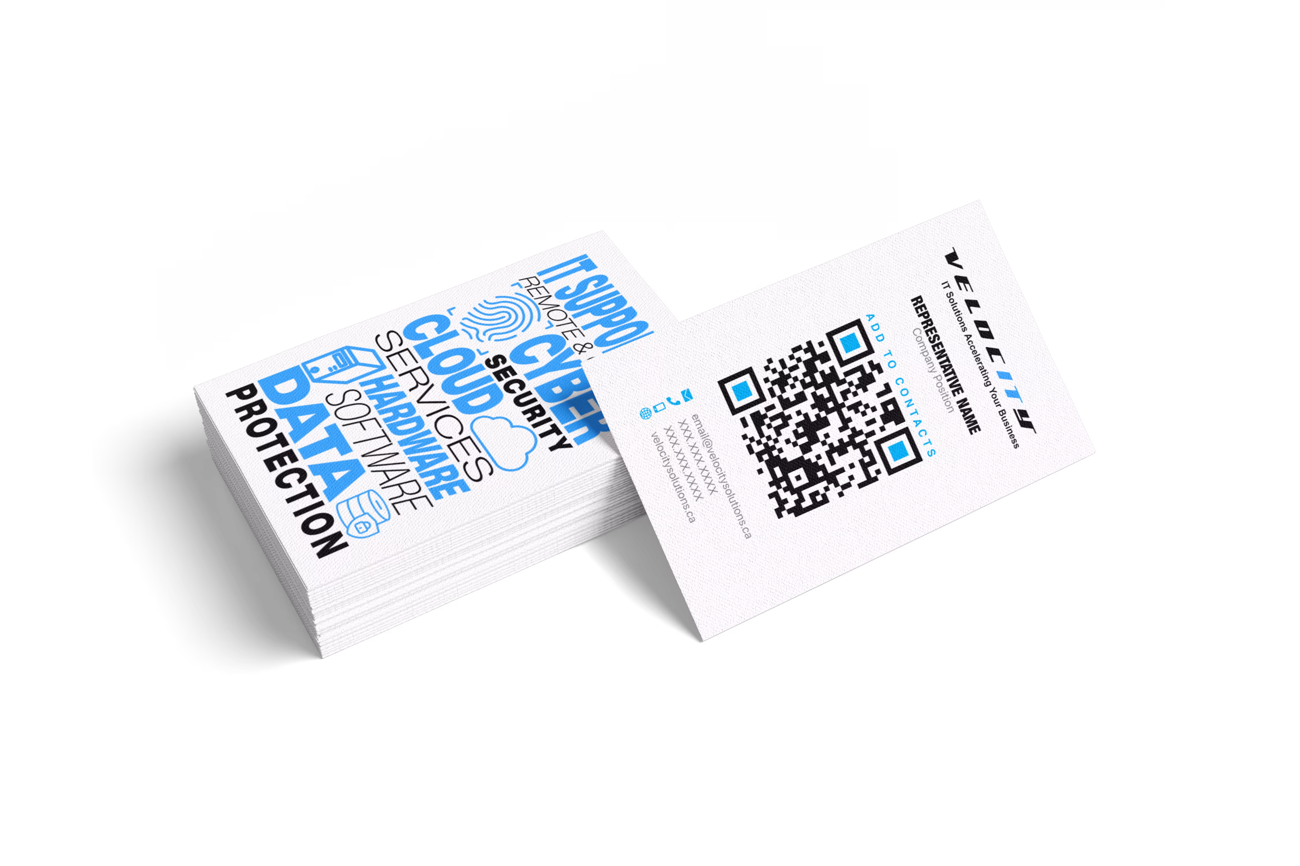 Velocity Solutions business cards